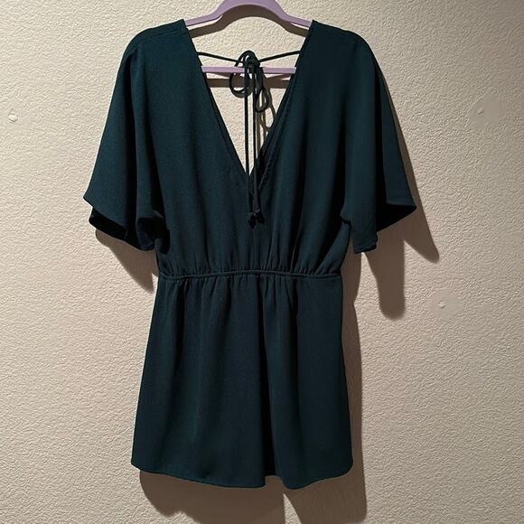 Leith teal short romper sz L - Picture 1 of 2